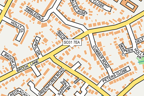 SO31 7EA map - OS OpenMap – Local (Ordnance Survey)