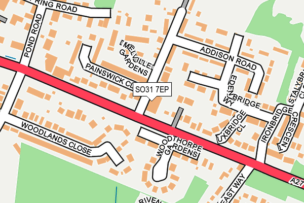SO31 7EP map - OS OpenMap – Local (Ordnance Survey)