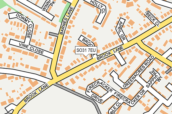 SO31 7EU map - OS OpenMap – Local (Ordnance Survey)