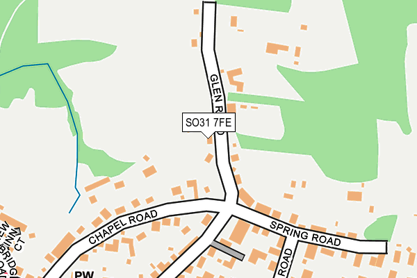 SO31 7FE map - OS OpenMap – Local (Ordnance Survey)