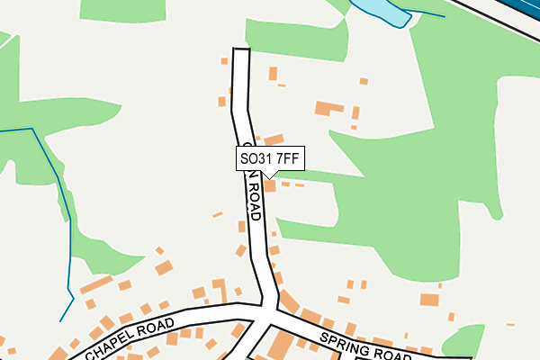 SO31 7FF map - OS OpenMap – Local (Ordnance Survey)