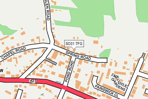 SO31 7FG map - OS OpenMap – Local (Ordnance Survey)