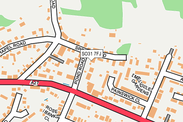 SO31 7FJ map - OS OpenMap – Local (Ordnance Survey)