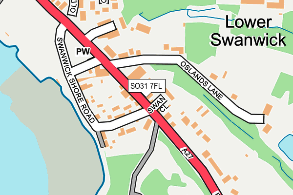 SO31 7FL map - OS OpenMap – Local (Ordnance Survey)