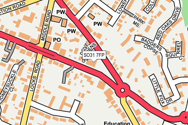 SO31 7FP map - OS OpenMap – Local (Ordnance Survey)