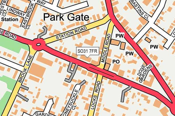 SO31 7FR map - OS OpenMap – Local (Ordnance Survey)