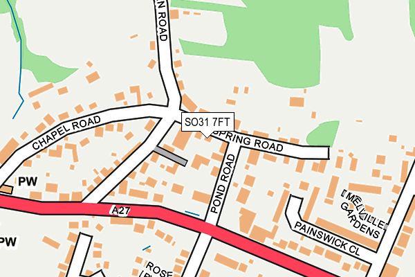 SO31 7FT map - OS OpenMap – Local (Ordnance Survey)