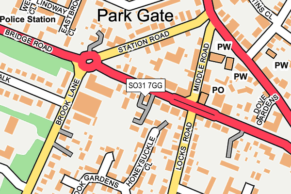Map of PARK GATE CLINIC LTD at local scale