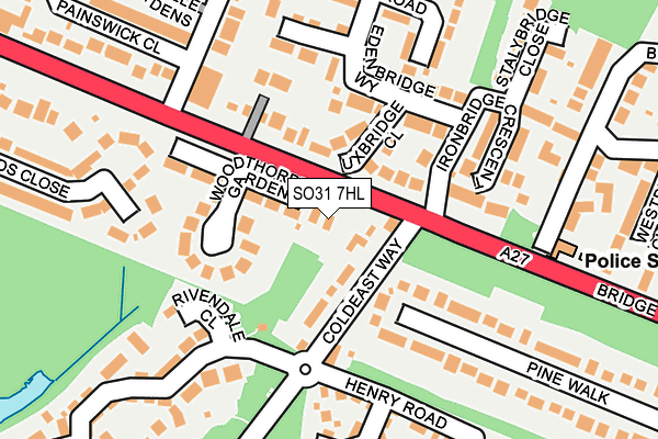 SO31 7HL map - OS OpenMap – Local (Ordnance Survey)