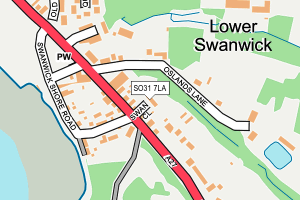 SO31 7LA map - OS OpenMap – Local (Ordnance Survey)