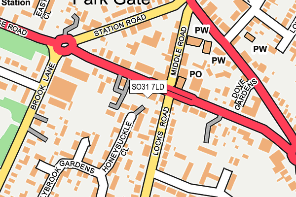 SO31 7LD map - OS OpenMap – Local (Ordnance Survey)