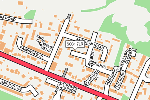 SO31 7LR map - OS OpenMap – Local (Ordnance Survey)