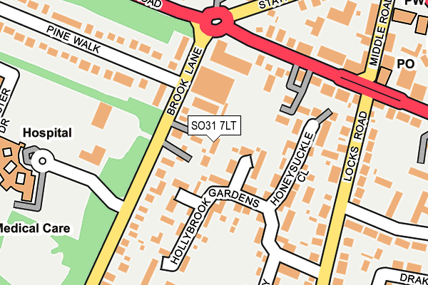 SO31 7LT map - OS OpenMap – Local (Ordnance Survey)