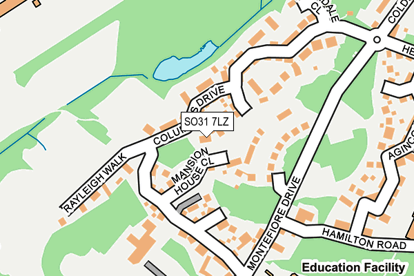 SO31 7LZ map - OS OpenMap – Local (Ordnance Survey)
