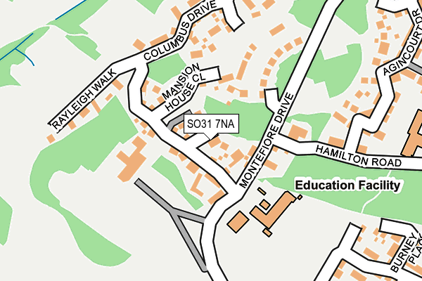 SO31 7NA map - OS OpenMap – Local (Ordnance Survey)