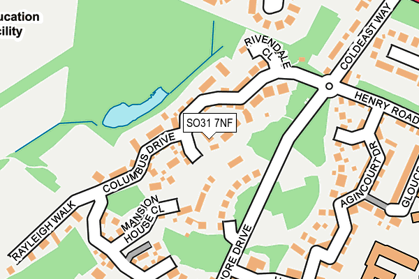 SO31 7NF map - OS OpenMap – Local (Ordnance Survey)