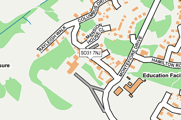 SO31 7NJ map - OS OpenMap – Local (Ordnance Survey)