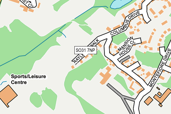 SO31 7NP map - OS OpenMap – Local (Ordnance Survey)