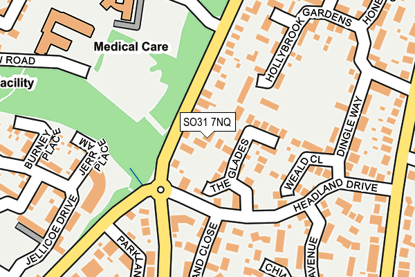 SO31 7NQ map - OS OpenMap – Local (Ordnance Survey)