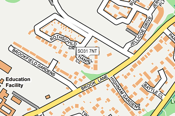 SO31 7NT map - OS OpenMap – Local (Ordnance Survey)