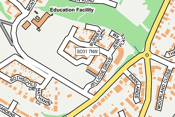 SO31 7NW map - OS OpenMap – Local (Ordnance Survey)