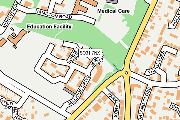 SO31 7NX map - OS OpenMap – Local (Ordnance Survey)