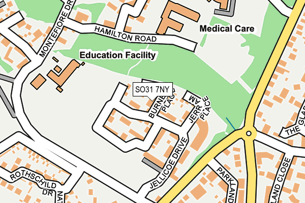 SO31 7NY map - OS OpenMap – Local (Ordnance Survey)