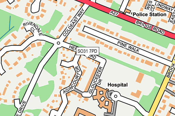 SO31 7PD map - OS OpenMap – Local (Ordnance Survey)