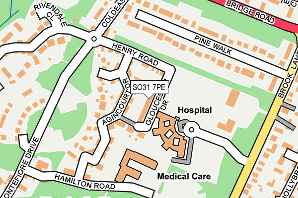 SO31 7PE map - OS OpenMap – Local (Ordnance Survey)