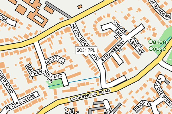 SO31 7PL map - OS OpenMap – Local (Ordnance Survey)