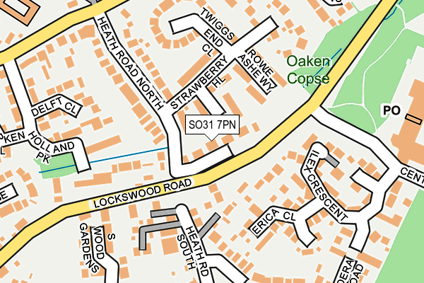 SO31 7PN map - OS OpenMap – Local (Ordnance Survey)