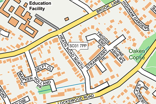 SO31 7PP map - OS OpenMap – Local (Ordnance Survey)