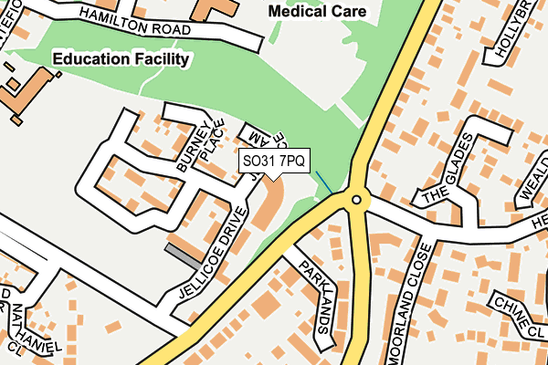 SO31 7PQ map - OS OpenMap – Local (Ordnance Survey)
