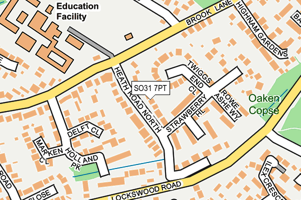 SO31 7PT map - OS OpenMap – Local (Ordnance Survey)