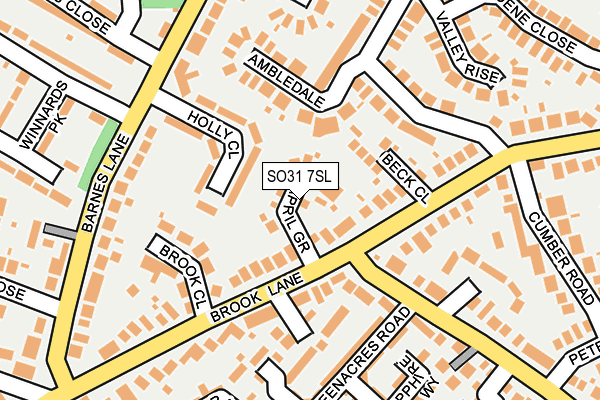 SO31 7SL map - OS OpenMap – Local (Ordnance Survey)