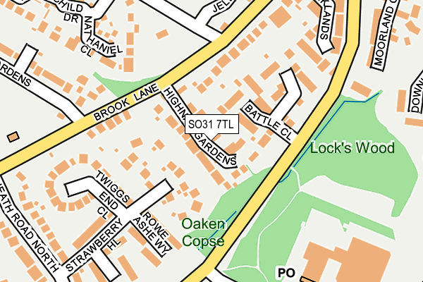 SO31 7TL map - OS OpenMap – Local (Ordnance Survey)