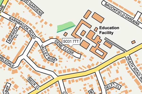 SO31 7TT map - OS OpenMap – Local (Ordnance Survey)