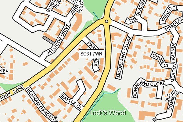 SO31 7WR map - OS OpenMap – Local (Ordnance Survey)