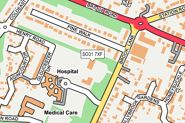 SO31 7XF map - OS OpenMap – Local (Ordnance Survey)