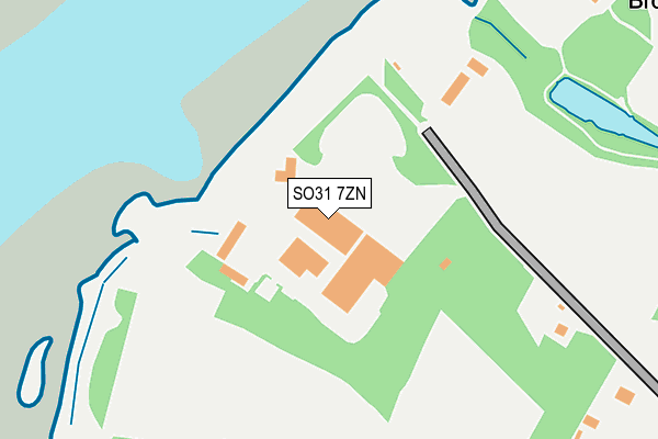 SO31 7ZN map - OS OpenMap – Local (Ordnance Survey)