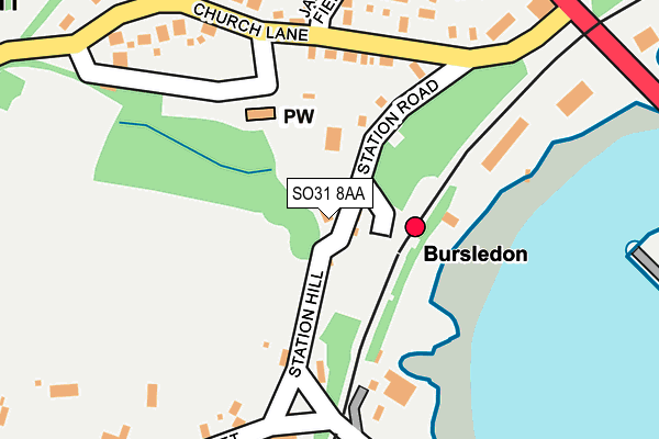 SO31 8AA map - OS OpenMap – Local (Ordnance Survey)