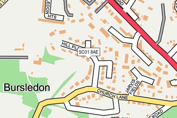 SO31 8AE map - OS OpenMap – Local (Ordnance Survey)