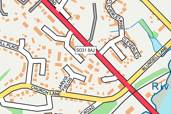 SO31 8AJ map - OS OpenMap – Local (Ordnance Survey)