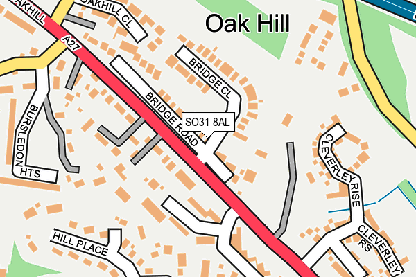 SO31 8AL map - OS OpenMap – Local (Ordnance Survey)