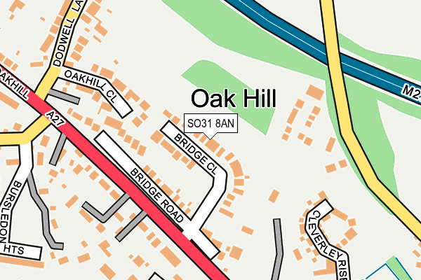 SO31 8AN map - OS OpenMap – Local (Ordnance Survey)