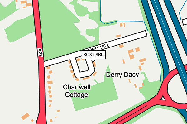 SO31 8BL map - OS OpenMap – Local (Ordnance Survey)