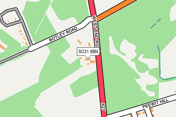 SO31 8BN map - OS OpenMap – Local (Ordnance Survey)