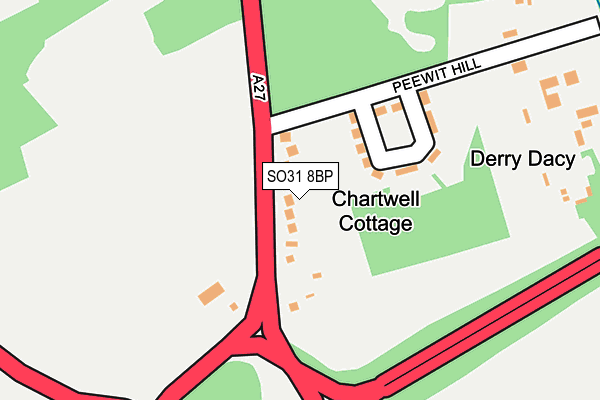 SO31 8BP map - OS OpenMap – Local (Ordnance Survey)