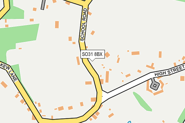 SO31 8BX map - OS OpenMap – Local (Ordnance Survey)