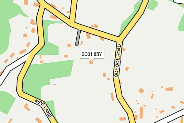 SO31 8BY map - OS OpenMap – Local (Ordnance Survey)